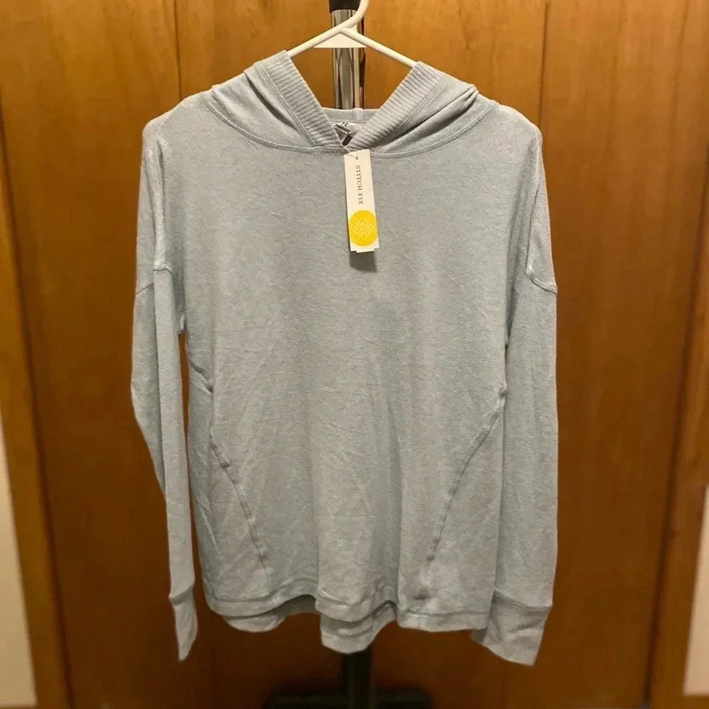 Stitch Fix NWT Girls Runaway The Brushed Active Hoodie Light Green L